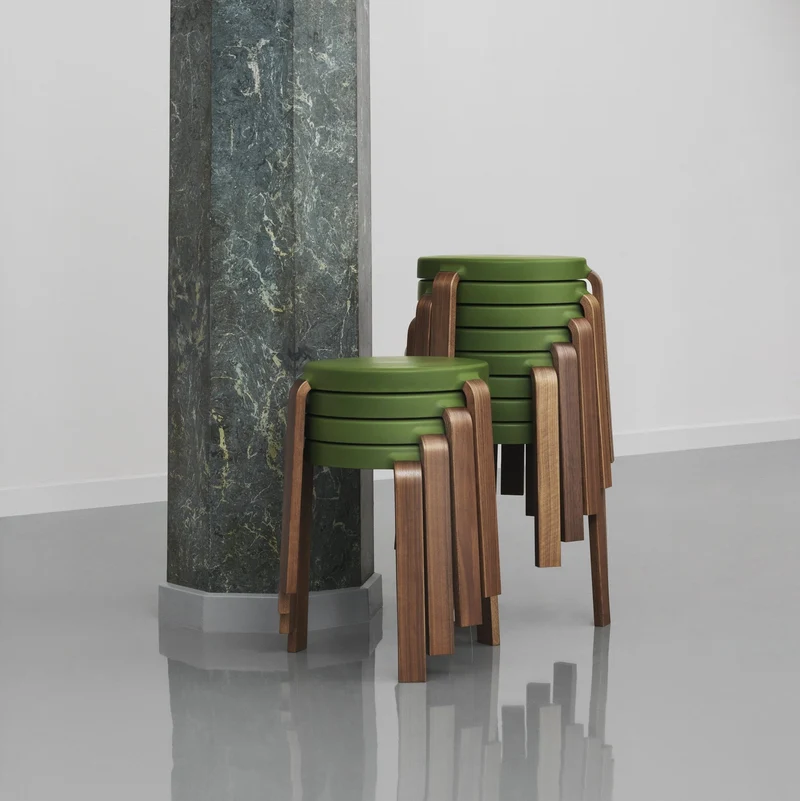 Tabouret en noyer vert TAP Olive - Normann Copenhagen
