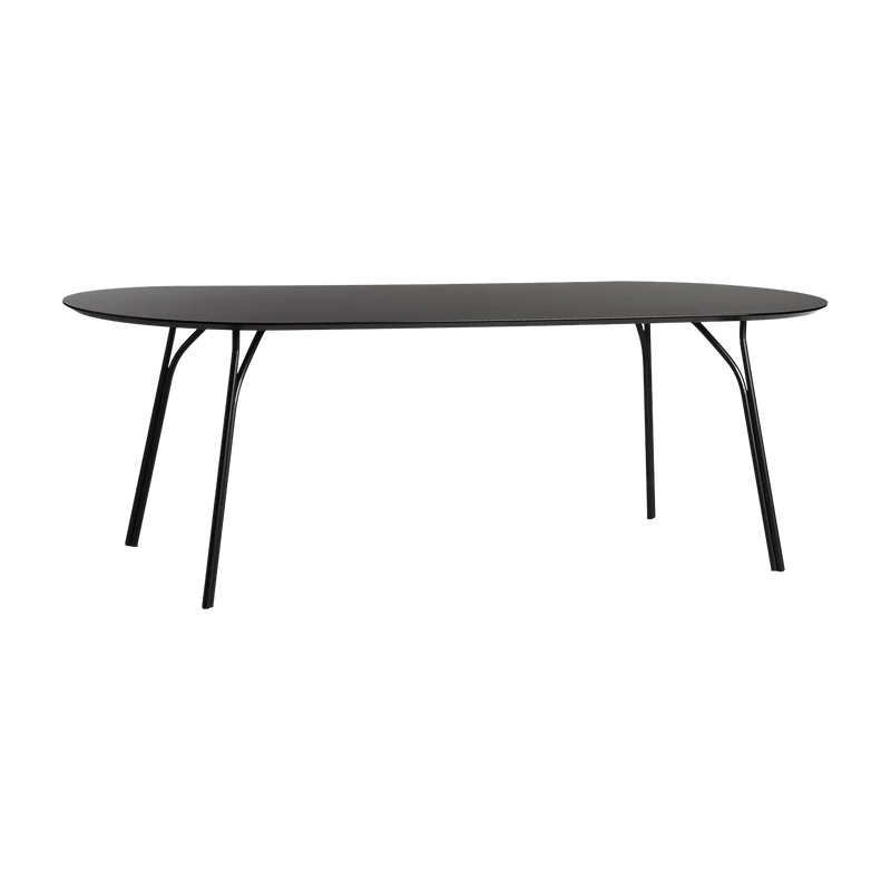 Table à manger noire 220 cm Tree - Woud