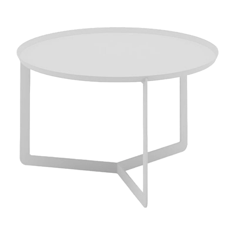 Table basse blanche Round 2 - Meme Design