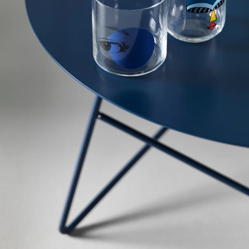 Table basse en métal bleu Ermione 65 - Meme Design