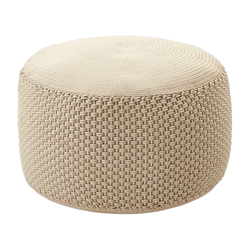 Pouf beige Berenice - Meme Design