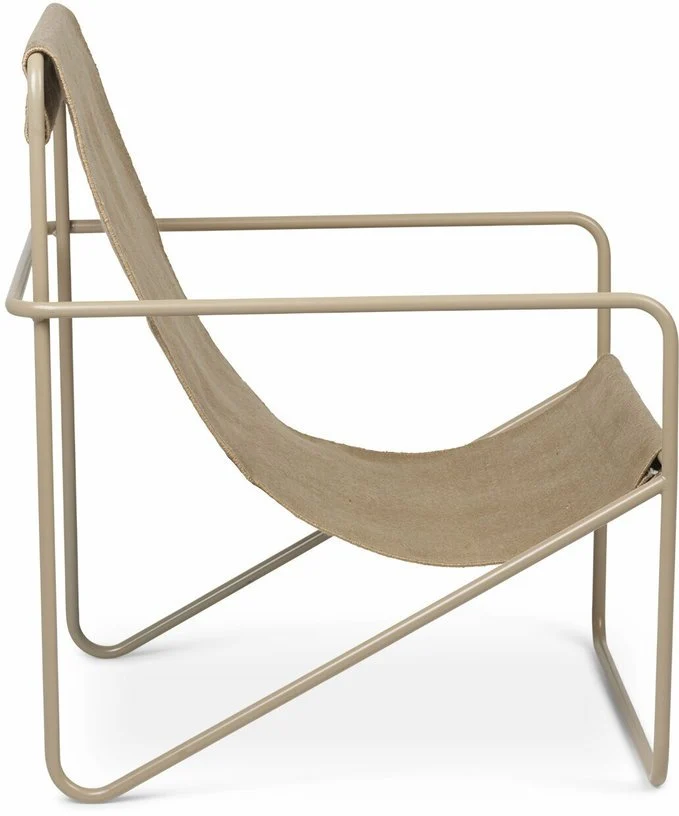 Fauteuil beige en métal beige Desert - Ferm Living