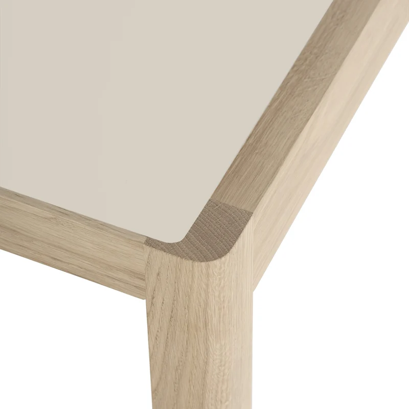 Table 200 cm grise et chêne naturel Workshop - Muuto