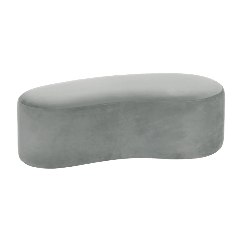 Banc en suédine gris Horta - Pomax