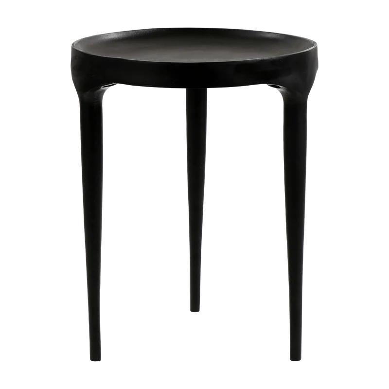 Table d'appoint en aluminium noir 50 x 40 cm Trip - Pomax