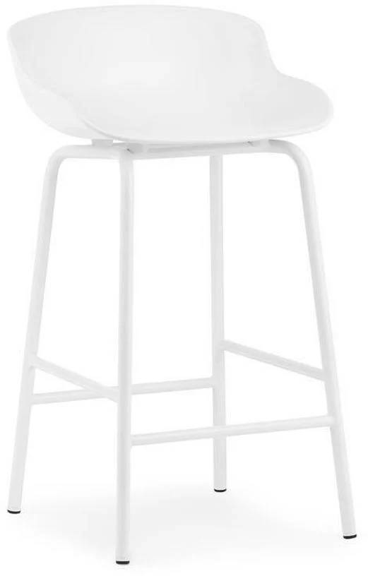 Tabouret de bar en acier et pp blanc 65 cm Hyg - Normann Copenhagen