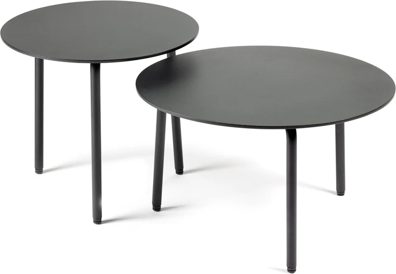 Table d'appoint en aluminium noir August L - Serax