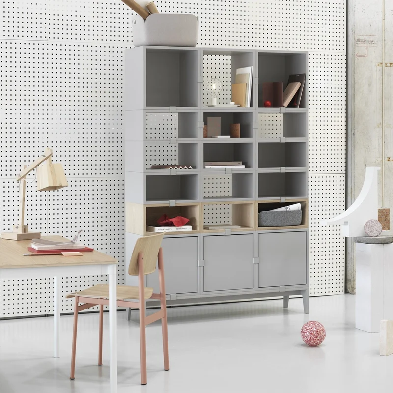 Chaise en chène noir et noire Loft - Muuto