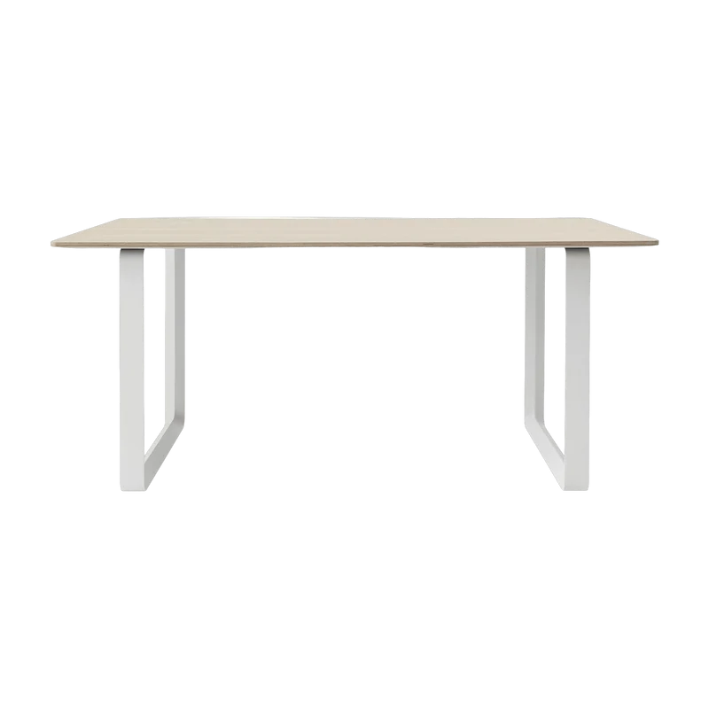 Table en chêne piétement blanc 170 cm 70-70 - Muuto