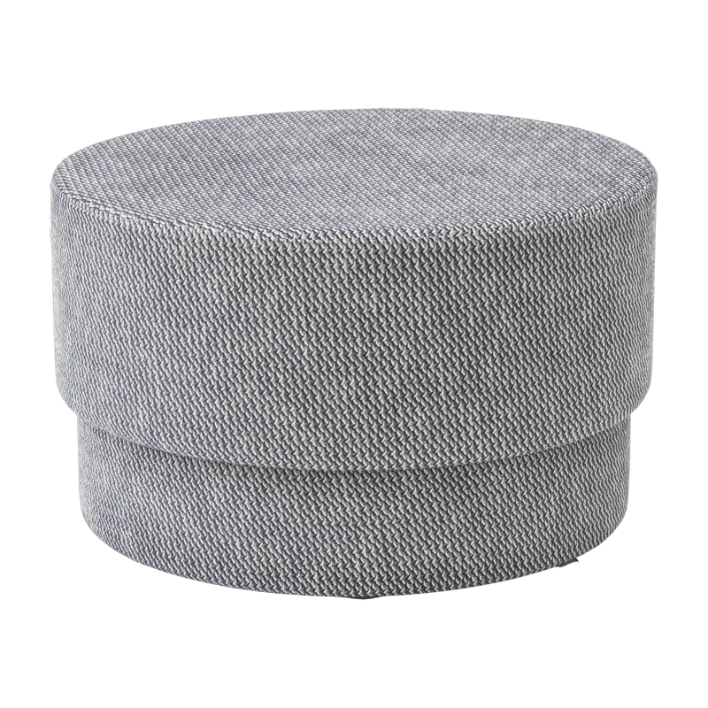 Pouf en tissu bleu marine Silo medium Navy bleu/Albagia 288 Albagia 288 - Normann Copenhagen