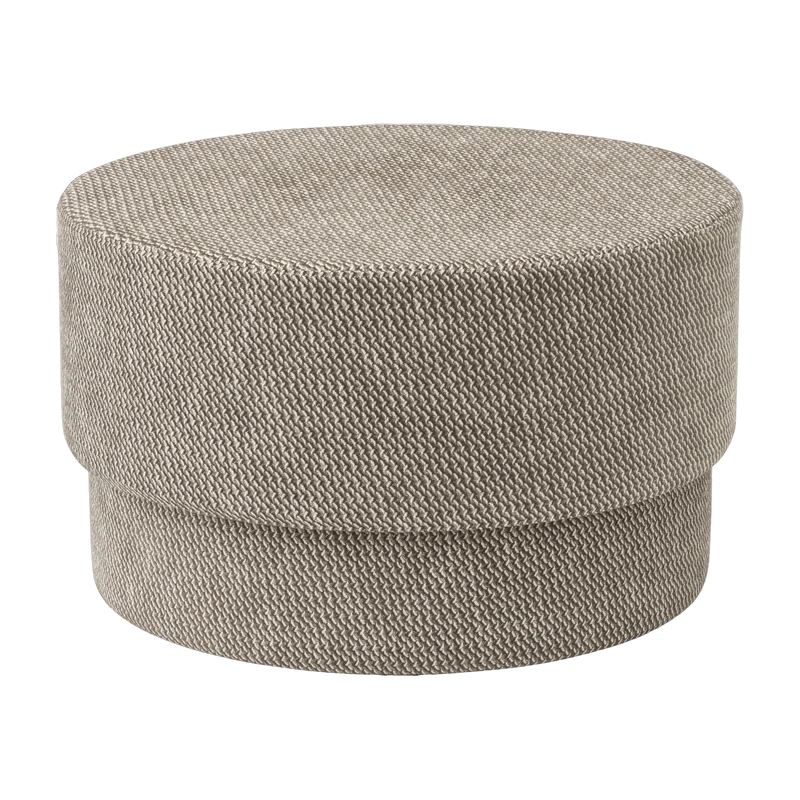 Pouf en tissu beige Silo medium Dusty Brown/Albagia 214 Albagia 214 - Normann Copenhagen