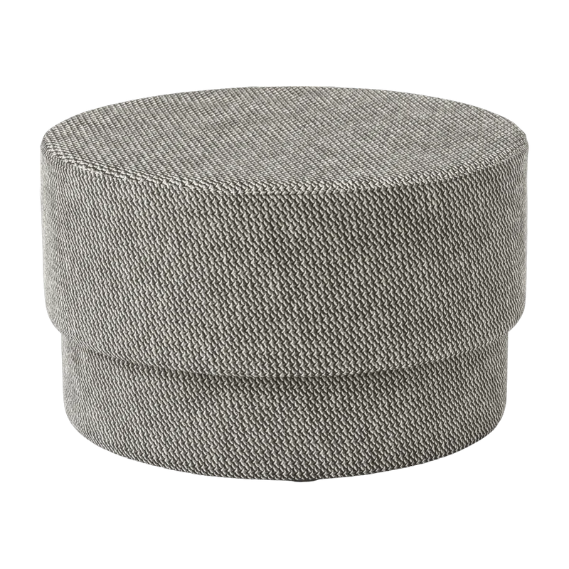 Pouf en tissu gris foncé Silo medium noir/Albagia 201 Albagia 201 - Normann Copenhagen