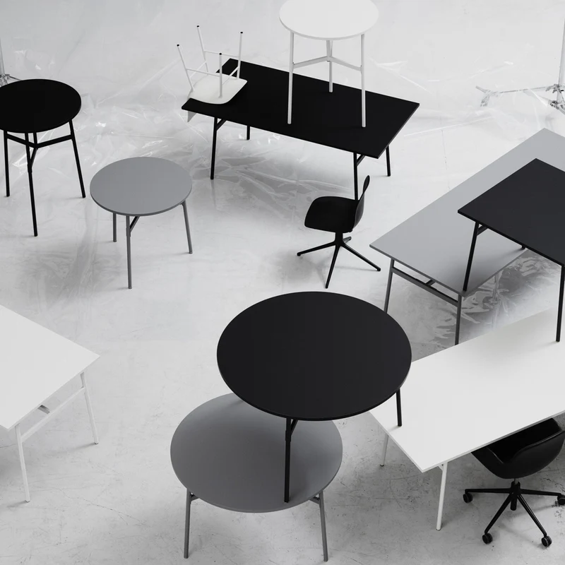 Table d'appoint noire 80x74,5 Union noir - Normann Copenhagen