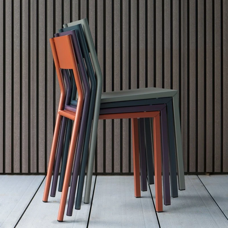 2 Chaises en aluminium blanc Take - Matière Grise