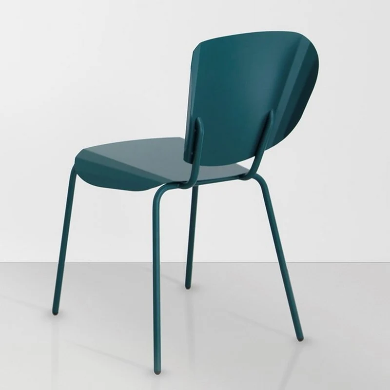 2 Chaises en acier blanc Batchair - Matière Grise