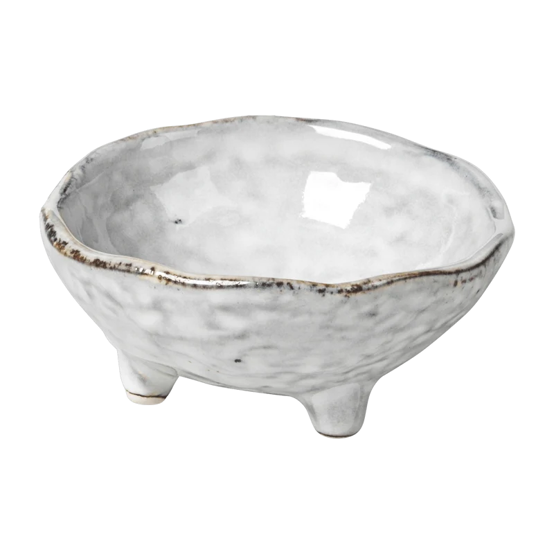 Bol avec 3 petits pieds en grès 8 cm Nordic Sand - Broste Copenhagen