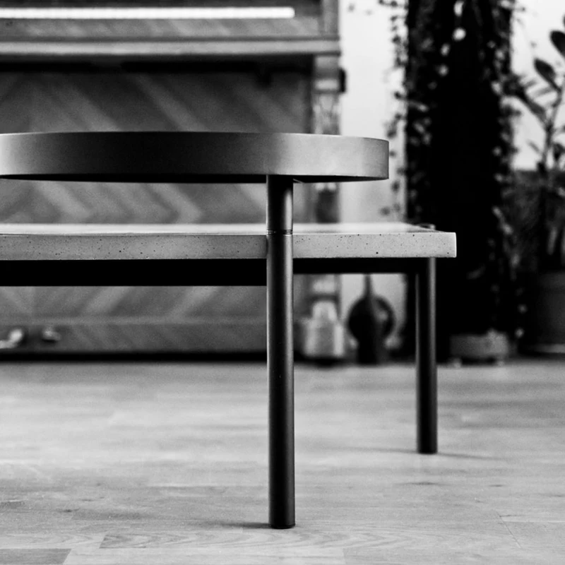 Table basse en béton et métal Twist - Lyon Béton