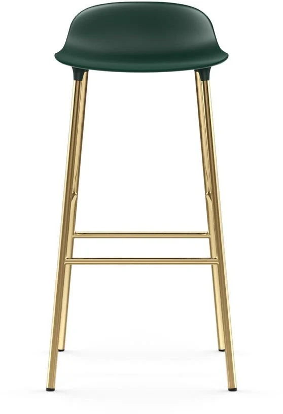 Tabouret de bar en laiton et pp vert 75 cm Form - Normann Copenhagen