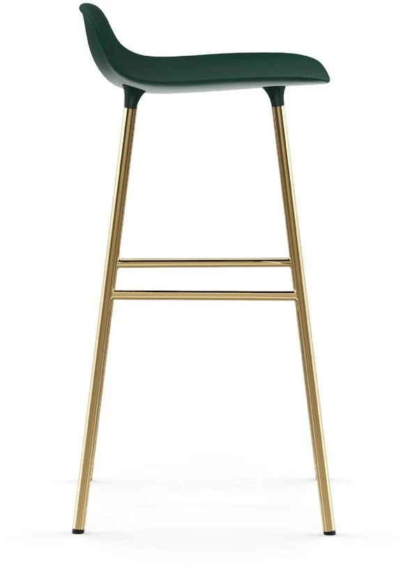 Tabouret de bar en laiton et pp vert 75 cm Form - Normann Copenhagen