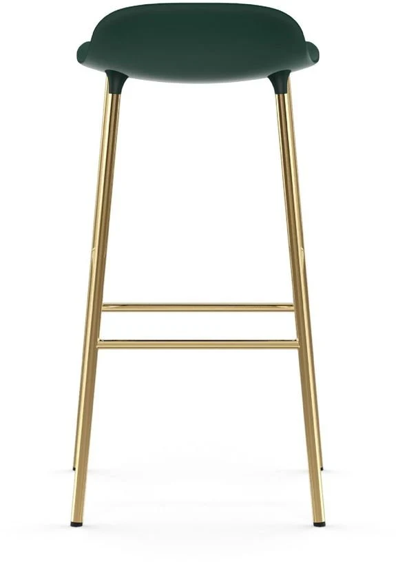 Tabouret de bar en laiton et pp vert 75 cm Form - Normann Copenhagen