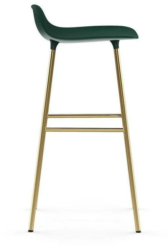 Tabouret de bar en laiton et pp vert 75 cm Form - Normann Copenhagen
