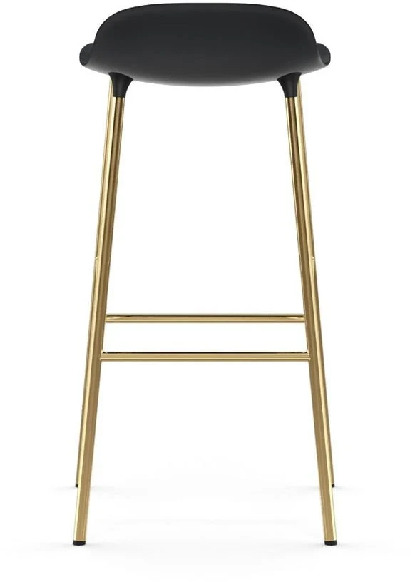 Tabouret de bar en laiton et pp noir 75 cm Form - Normann Copenhagen