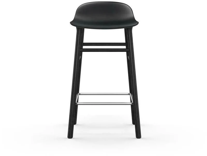 Tabouret de bar en bois noir et pp noir 65 cm Form - Normann Copenhagen