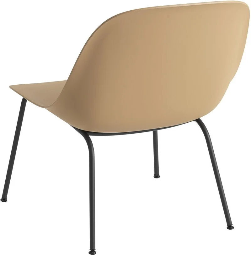 Chaise lounge ocre piétement tubes Fiber - Muuto