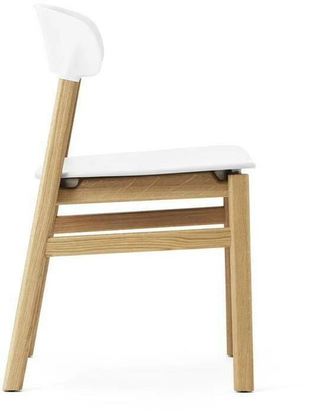 Chaise en chêne et polypropylène blanc Herit blanc - Normann Copenhagen