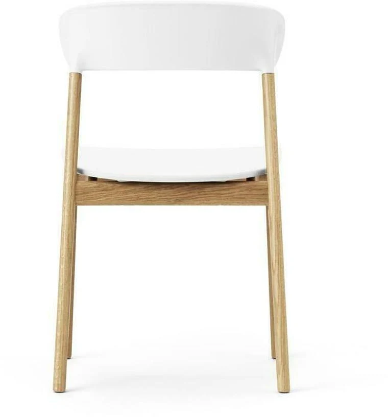 Chaise en chêne et polypropylène blanc Herit blanc - Normann Copenhagen