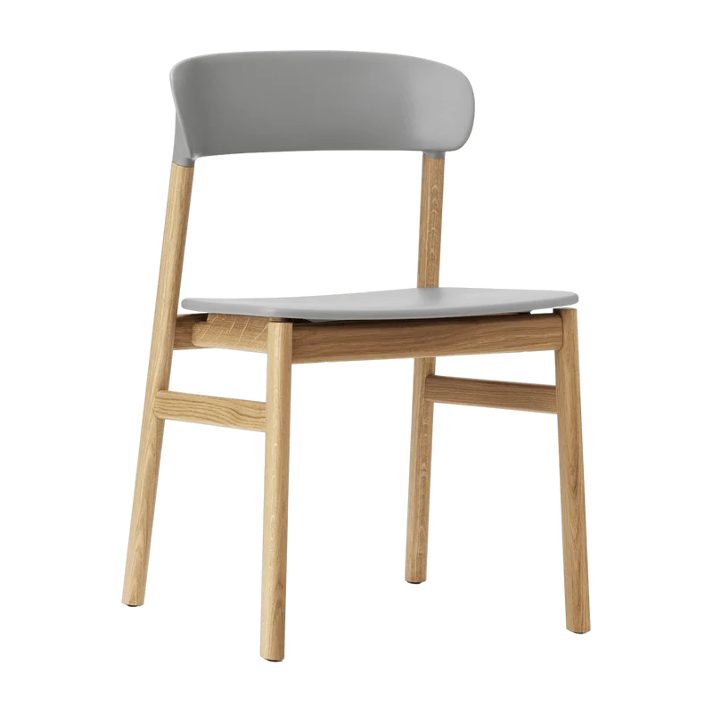 Chaise en chêne et polypropylène gris Herit Grey - Normann Copenhagen