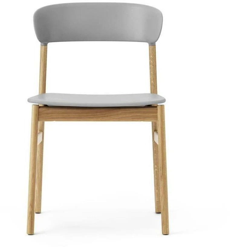 Chaise en chêne et polypropylène gris Herit Grey - Normann Copenhagen