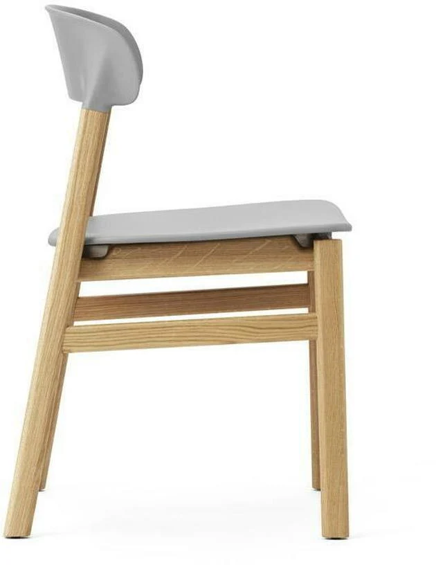 Chaise en chêne et polypropylène gris Herit Grey - Normann Copenhagen