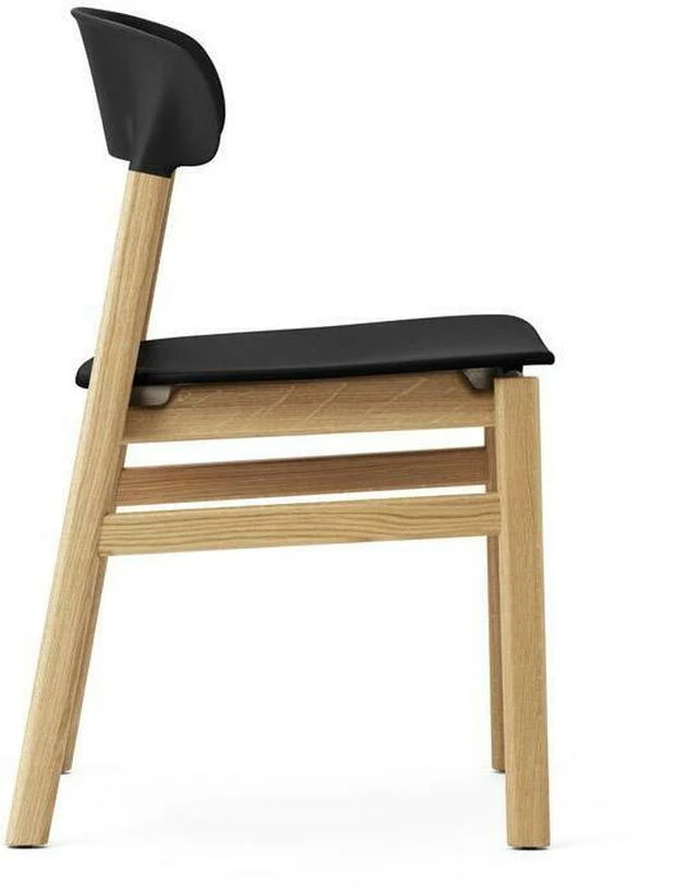 Chaise en chêne et polypropylène noir Herit noir - Normann Copenhagen