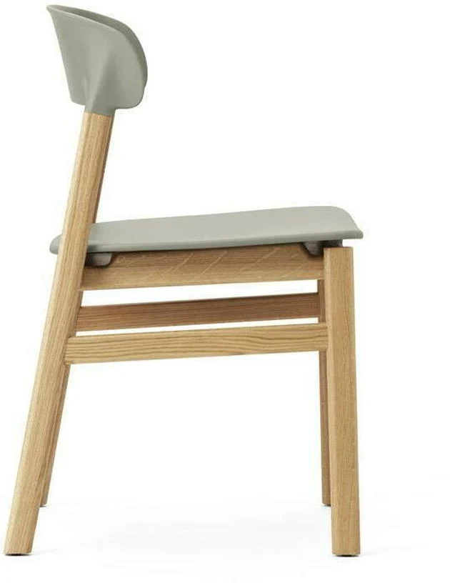 Chaise en chêne et polypropylène vert Herit Dusty vert - Normann Copenhagen