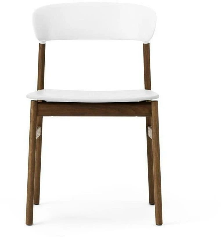 Chaise en chêne teinté et polypropylène blanc Herit blanc - Normann Copenhagen
