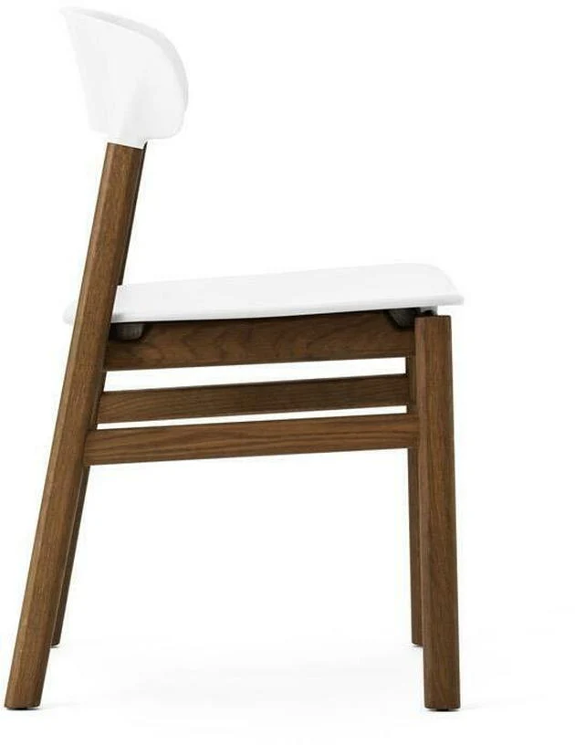 Chaise en chêne teinté et polypropylène blanc Herit blanc - Normann Copenhagen