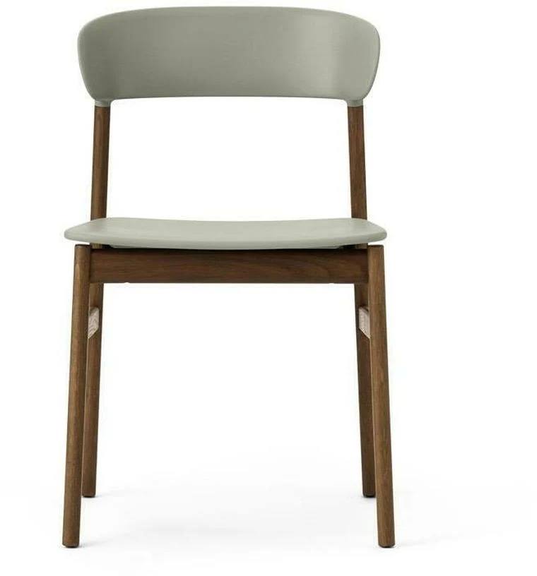Chaise en chêne teinté et polypropylène vert Herit Dusty vert - Normann Copenhagen