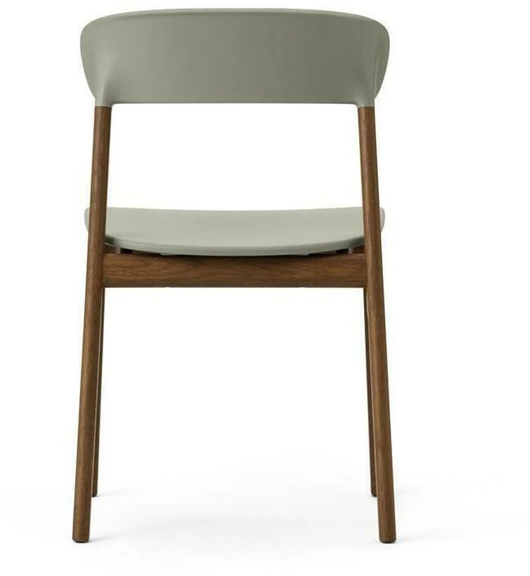 Chaise en chêne teinté et polypropylène vert Herit Dusty vert - Normann Copenhagen