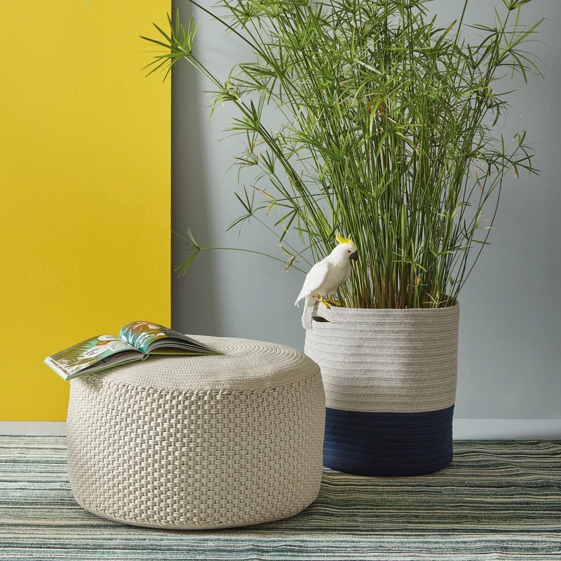 Pouf taupe Berenice - Meme Design