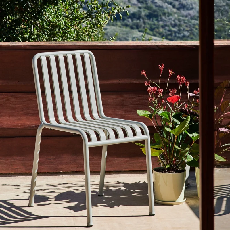 Chaise de jardin en métal gris Palissade - HAY