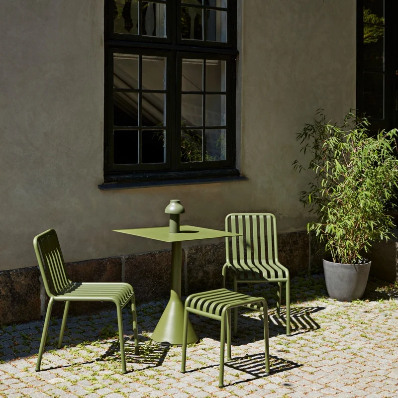 Chaise de jardin en métal gris Palissade - HAY