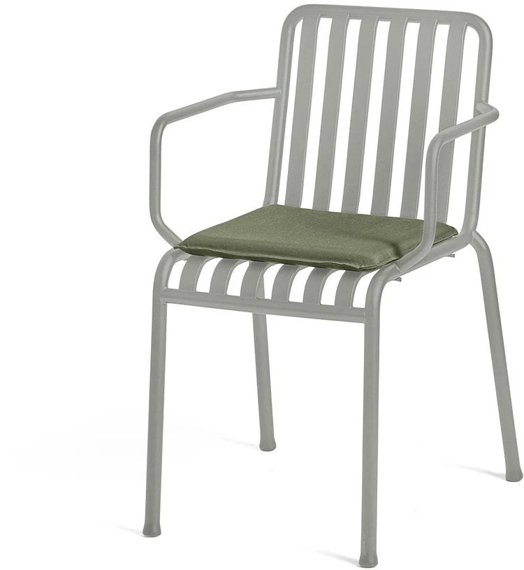 Chaise de jardin avec accoudoir en métal gris Palissade - HAY