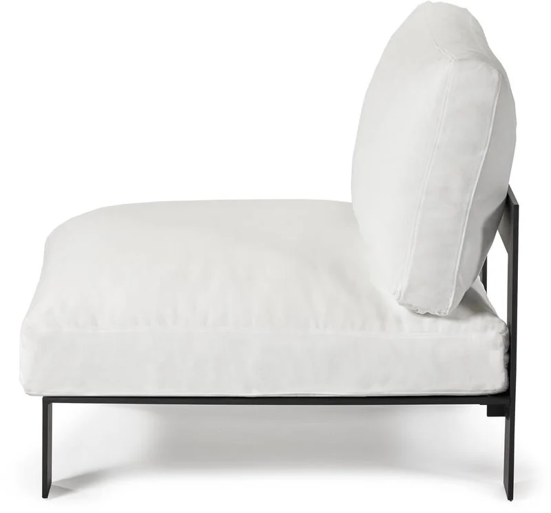 Module de canapé d'extérieur blanc en aluminium - Serax