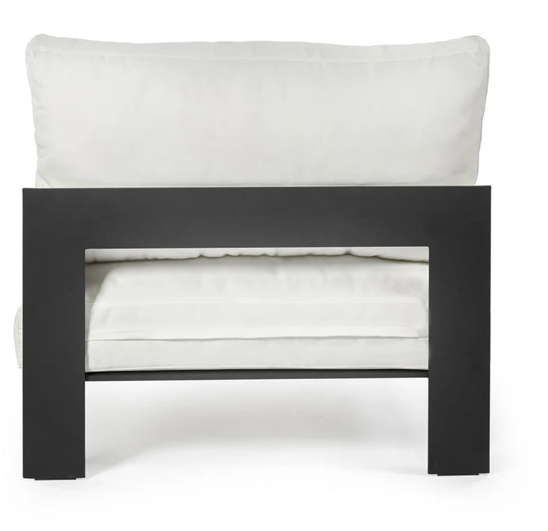 Module de canapé d'extérieur blanc en aluminium - Serax