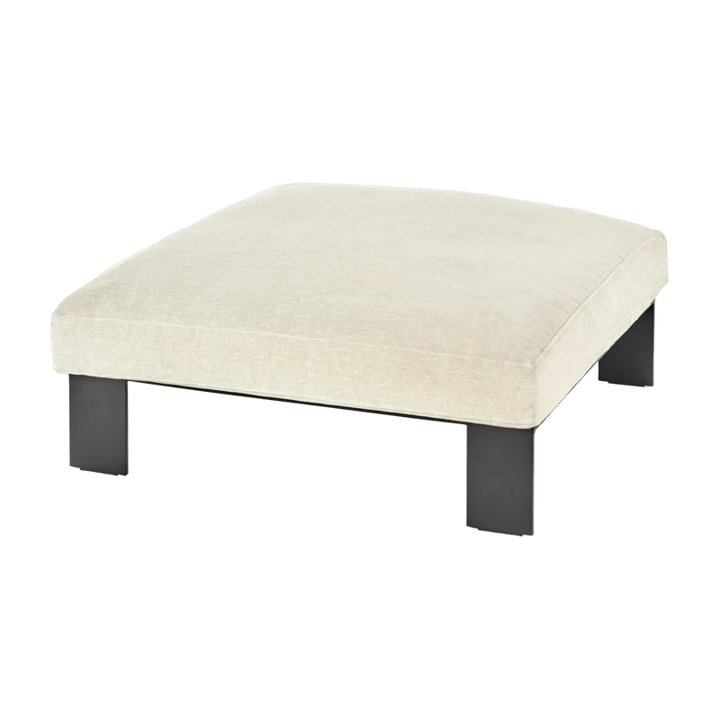 Ottoman d'extérieur beige en aluminium - Serax