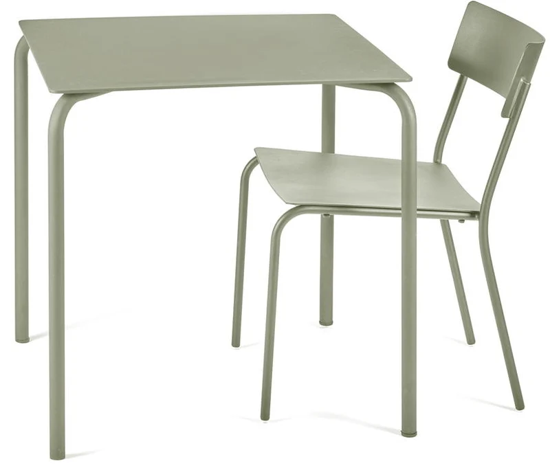 Table en aluminium vert August - Serax