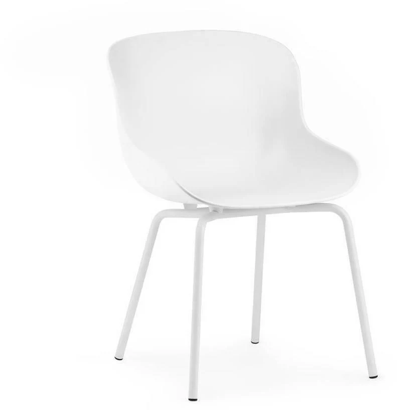 Chaise en acier peint et pp blanc Hyg - Normann Copenhagen