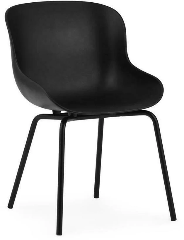 Chaise en acier peint et pp noir Hyg - Normann Copenhagen