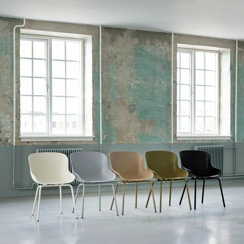 Chaise en acier peint et pp noir Hyg - Normann Copenhagen